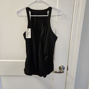 Black cami pleated